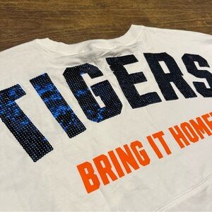 VS PINK NWT MLB DETROIT TIGERS BLING VARSITY CREW